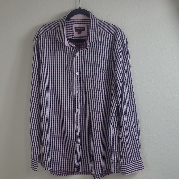 Johnston & Murphy Other - Johnston & Murphy Purple Gingham Men's Shirt Size XL